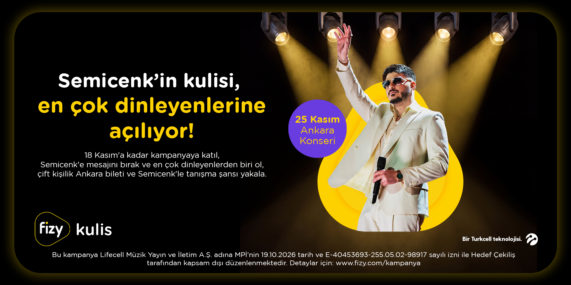 Semicenk Ankara konserine bilet şansı fizy’de!